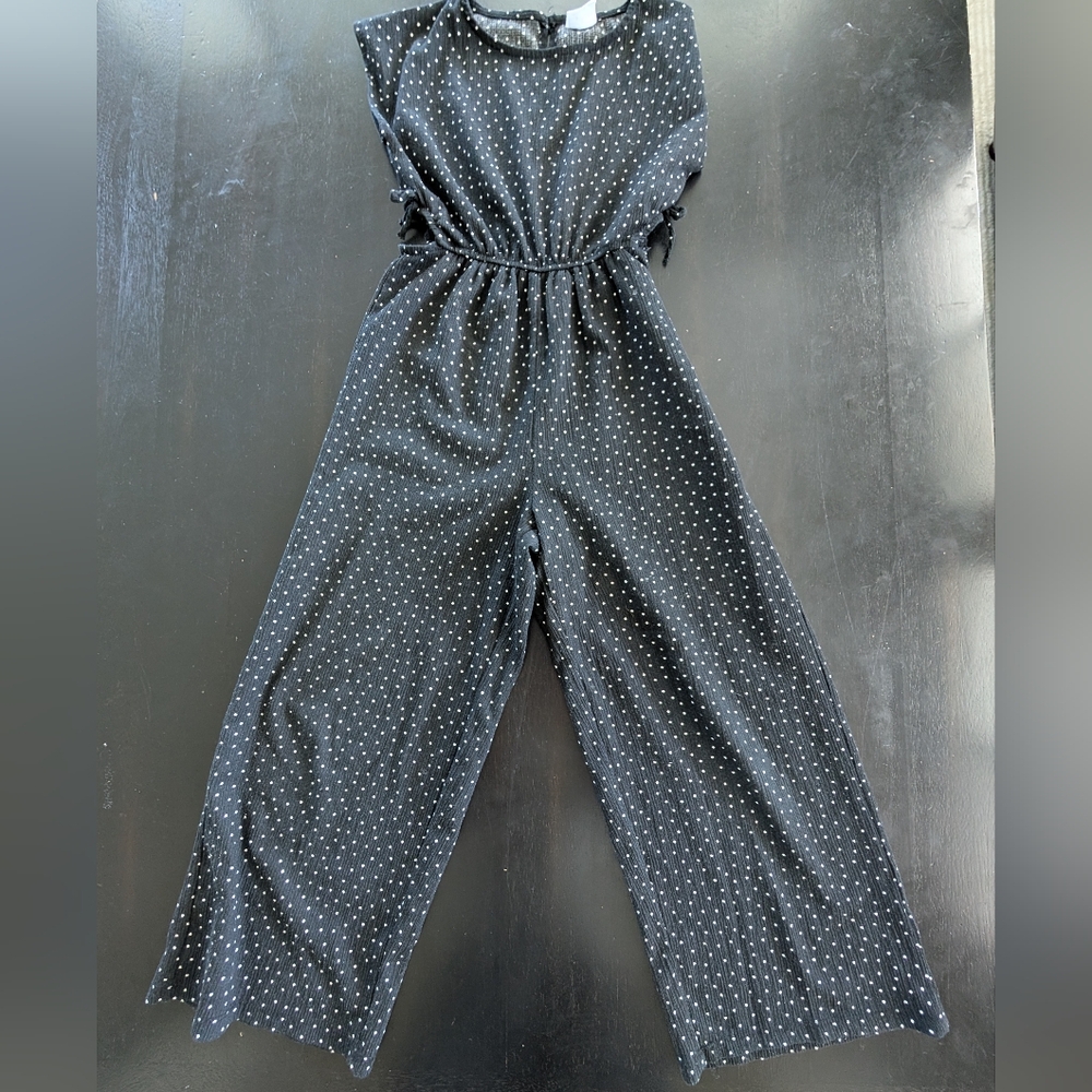 Zara Black Jumpsuit with White Dots